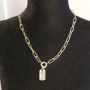 Mandala gold plate solar necklace